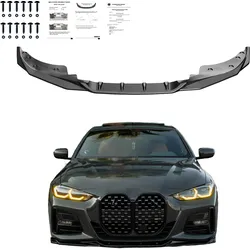 Frontsplitter schwarz glänzend passend für BMW 4er G22 M-Paket / M440i 2020+