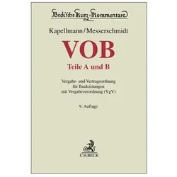 VOB Teile A und B, Fachbücher von Jochen Markus, Klaus D. Kapellmann, Anne-Christin Frister, Burkhard Messerschmidt