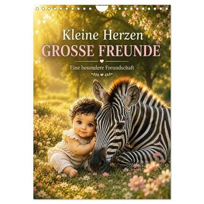 Kleine Herzen GROSSE FREUNDE (Wandkalender 2027 DIN A4 hoch), CALVENDO Monatskalender