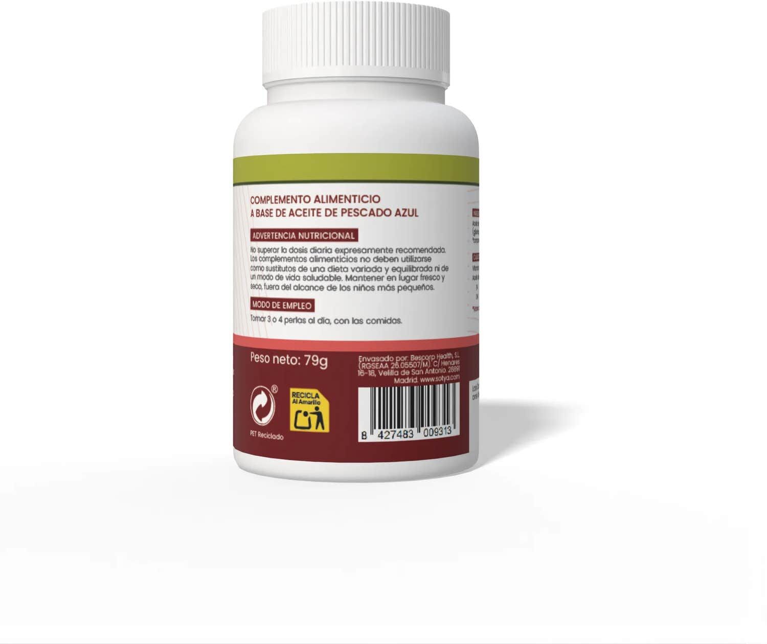Sotya Aceite de Pescado Omega 3 110perlas