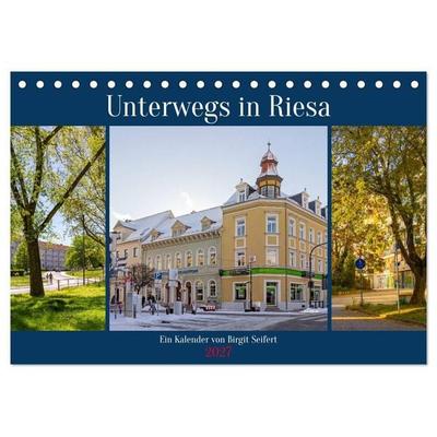 Unterwegs in Riesa (Tischkalender 2027 DIN A5 quer), CALVENDO Monatskalender