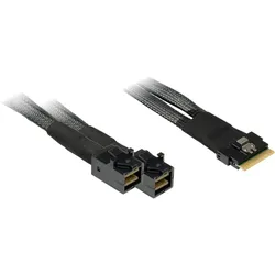 Inter-Tech SFF-8654 8i - 2x SFF-8643 24 Gbit/s Schwarz