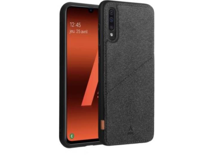 Adeqwat - Coque Samsung A70 Porte-Carte Aimantée Noir