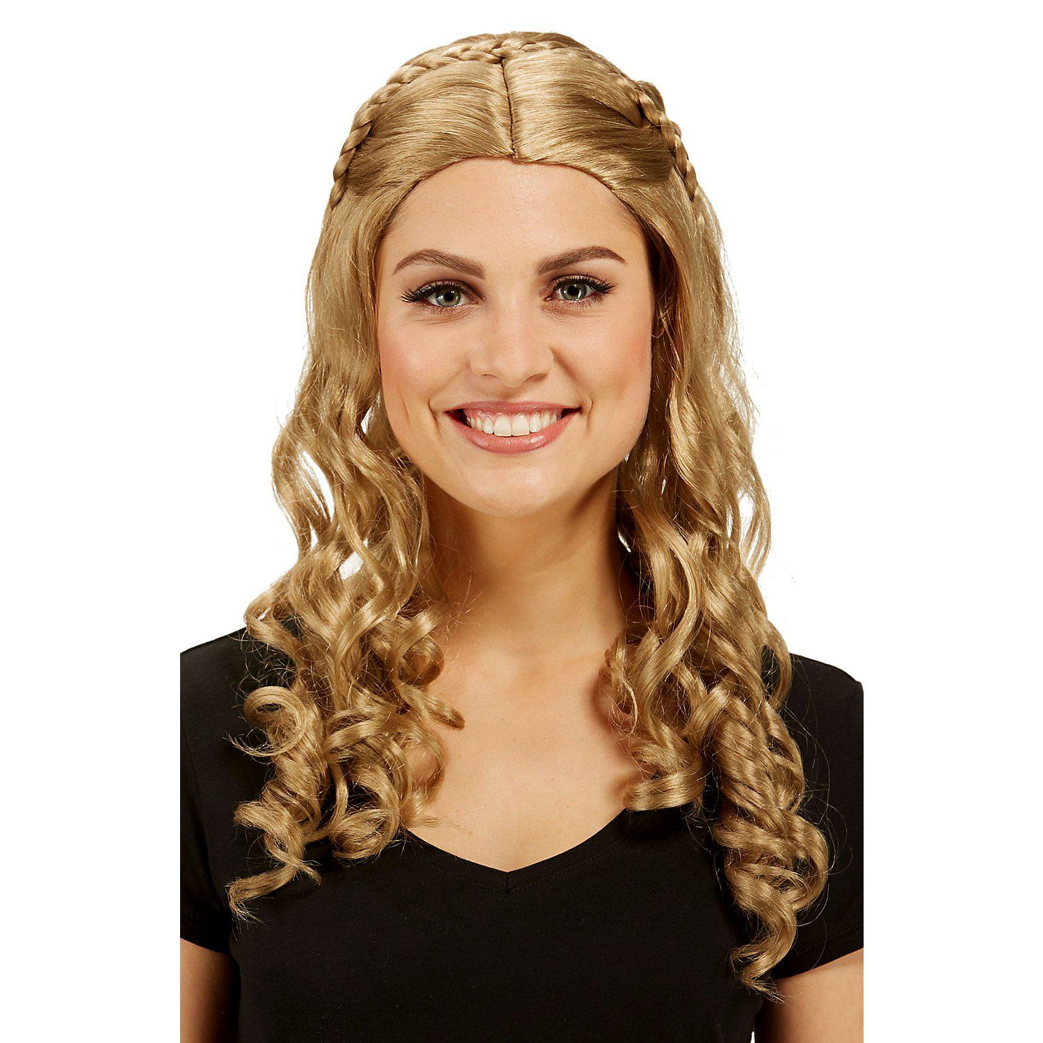 Lockenperücke "Mittelalter", dunkelblond