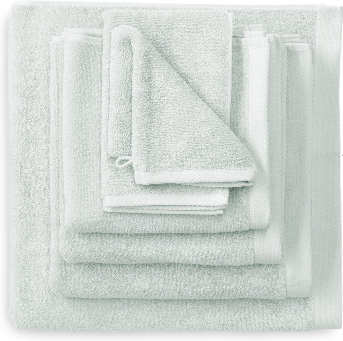 Heckettlane Premium Badhanddoek Set van 2 - Groen - 60 x 110 cm