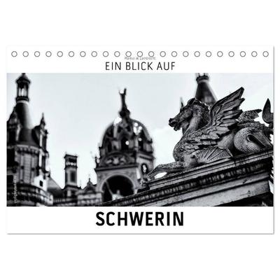 Ein Blick auf Schwerin (Tischkalender 2026 DIN A5 quer), CALVENDO Monatskalender