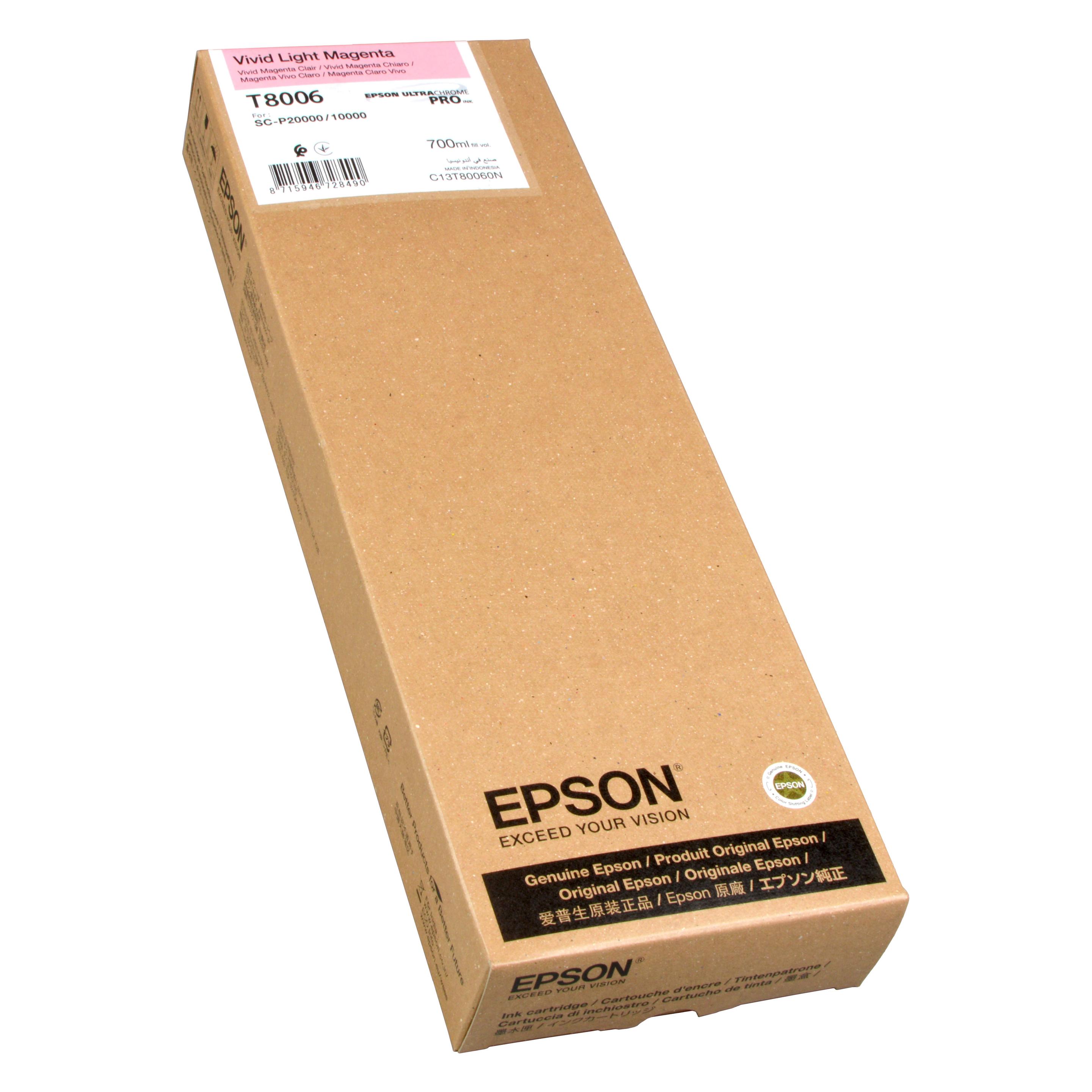 Epson Singlepack Vivid Light Magenta T800600 UltraChrome PRO 700ml (LM) (C13T800600)