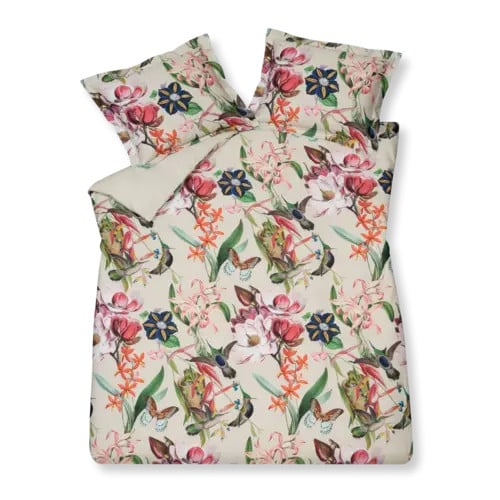 Vandyck Dekbedovertrek Flower Mix creamtan 2-persoons 200x220 cm