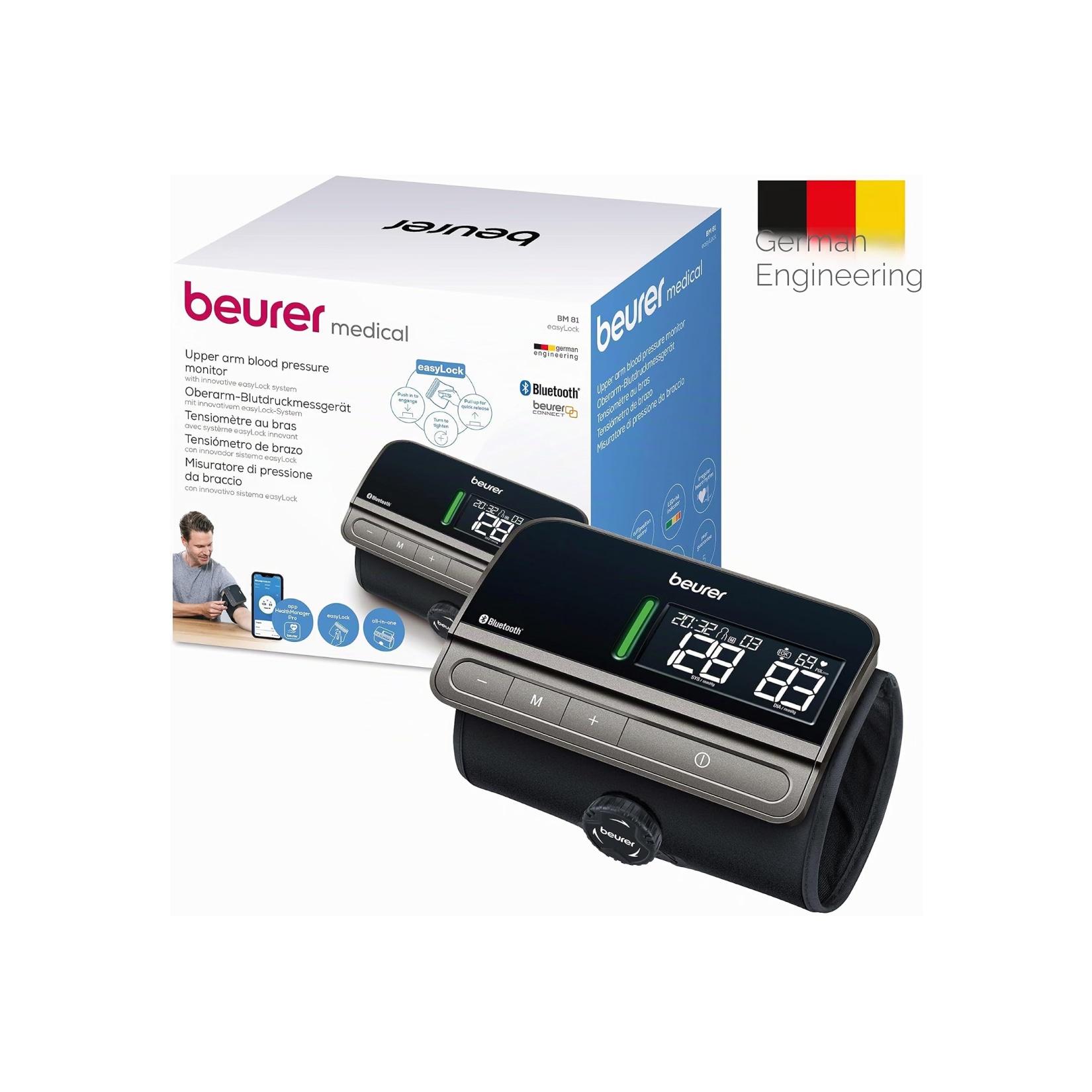 Beurer BM 81 easyLock Oberarm-Blutdruckmessgerät Schwarz