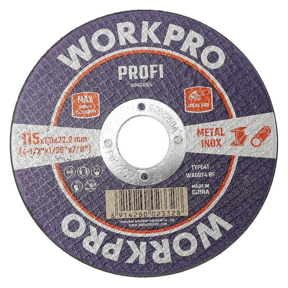 Workpro Cutting disc, stainless steel, metal, profi, ø115 x 1.6 x 22.2 mm (65399805)