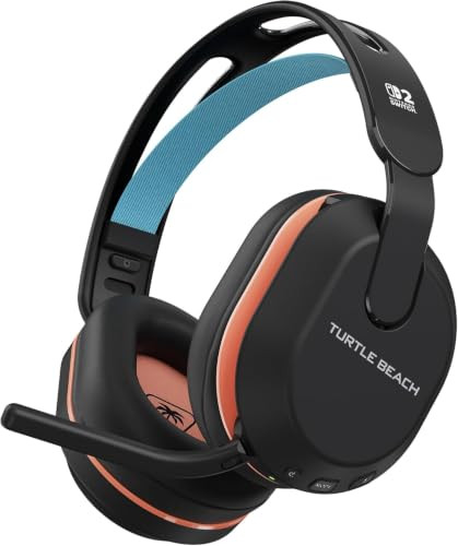 Turtle Beach Stealth 500 Draadloze Gaming Hoofdtelefoon met Microfoon voor Nintendo Switch, Zwart/Wit