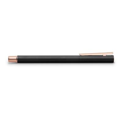 Faber-Castell Füller NEO Slim Schwarz, rosegoldfarben M