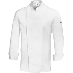 Kochjacke mit Druckknöpfen "1516-130" Gourmet weiß - M - Weiß
