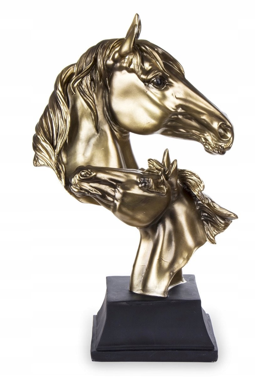 Gouden Paardenbeeld - Stijlvolle Decoratie voor Huis & Kantoor