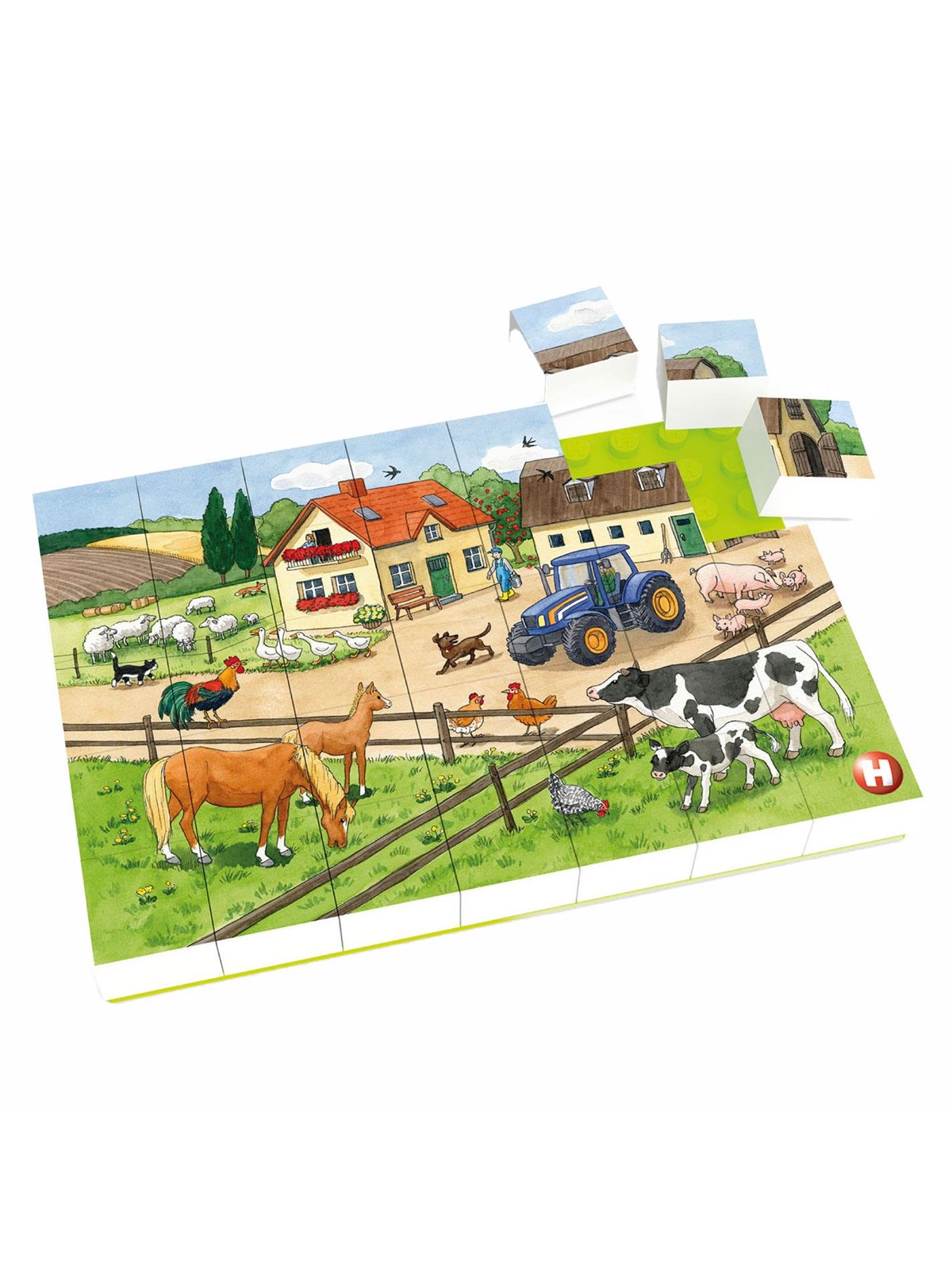 Hubelino Block Puzzle Life on the Farm 35st.