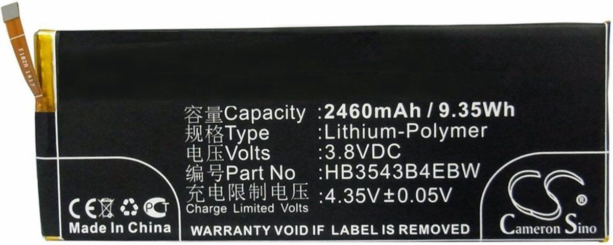 AccuCell vervangende batterij voor Huawei Ascend P7 HB3543B4EBW