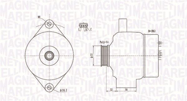 Magneti Marelli Generator 063731803010 Für Mitsubishi Suzuki