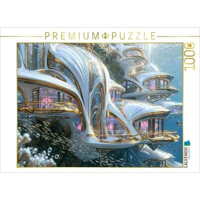 CALVENDO Puzzle Atlantis Futura- Wohnkomplex 'Korallen Kaskaden' | 1000 Teile Lege-Größe 64x48cm Foto-Puzzle für glückliche Stunden