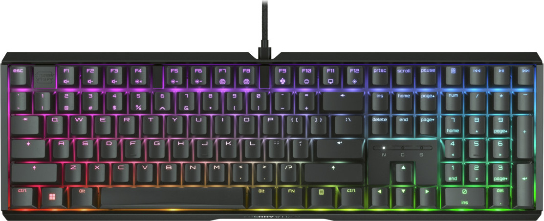 CHERRY XTRFY MX 3.1 Mechanisch Gaming Toetsenbord met RGB LED-verlichting, USB, QWERTY, Zwart