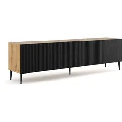 TV-MÖBEL Philaé Holz und Schwarz
