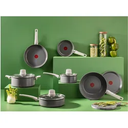 Tefal Renew On 2-teiliges Pfannenset  24/28 cm, Keramik, Pfannenset + Topfset, Grau