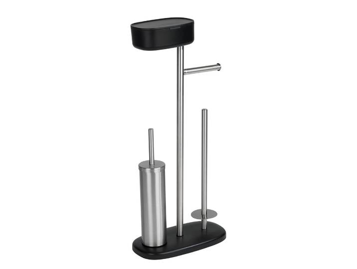 Brosse WC Rivazza Acier inoxydable Noir/Noir 17 x 73 x 32cm