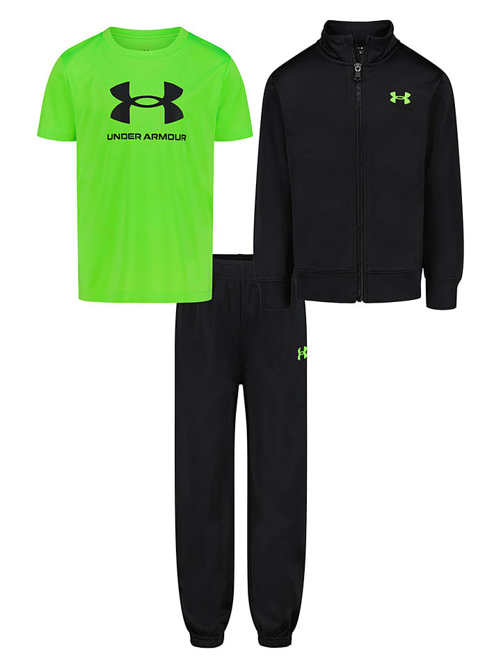 Under Armour Trainingsanzug in Grün/ Schwarz - 98-104