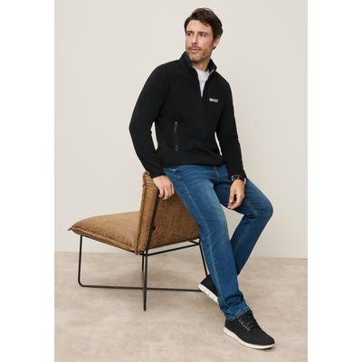 Fleecepullover MAN'S WORLD, Herren, Gr. 3XL, schwarz, Obermaterial: 100% Polyester, eingefasste Kante, Sweatshirts Fleecepullover, Leicht, weich und komfortabel. Für Outdoor, Freizeit und Zuhause