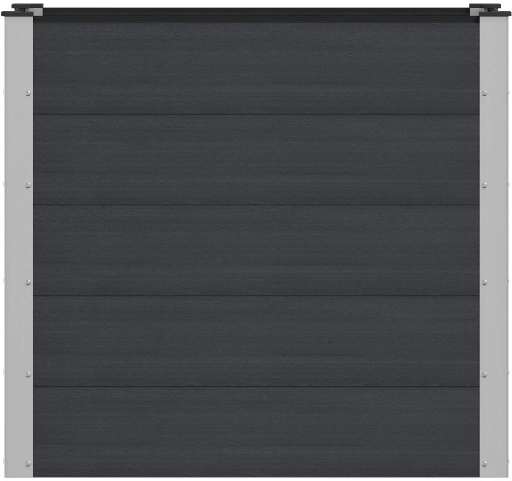 Dakota Fields Outdoor Planter Box Black 91cm H x 100cm W x 50cm D