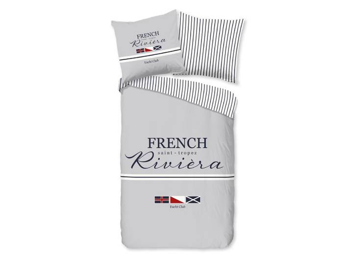 Pure Dekbedovertrek French - Grijs - (155x220 cm) - 100% Polyester