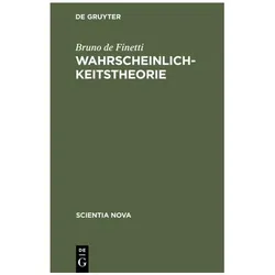 Finetti:Wahrscheinlichkeitstheorie, Fachbücher von Bruno De Finetti
