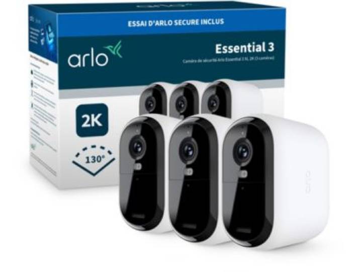 Arlo - Caméra De Surveillance 3 Caméras Ext Essential3 Xl 2k