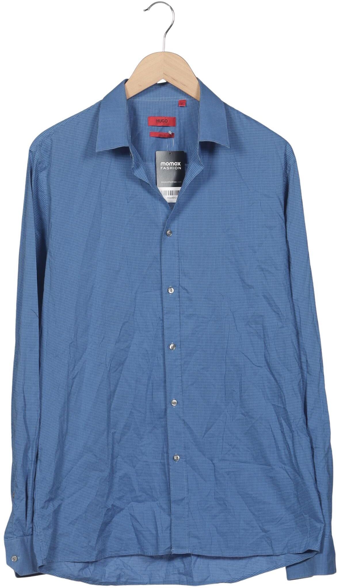 Hugo by Hugo Boss Herren Hemd, Blau, Gr. XL, Baumwolle - Second Hand
