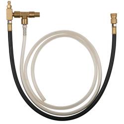 KS Tools 150.2362 Manometer-Anschlussschlauch mit 1/4 Schlauchanschluss mit Ventil für Bosch CSI und GM TBI Systeme