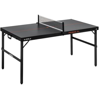 Mini-Tischtennisplatte JOOLA "Midsize FA", schwarz, TischtennisplattenB:76cm H:71,5cm L:152cm, Tischtennistisch im modernen Design inklusive Tischtennisnetz - 12 kg, B:76cm H:71,5cm L:152cm