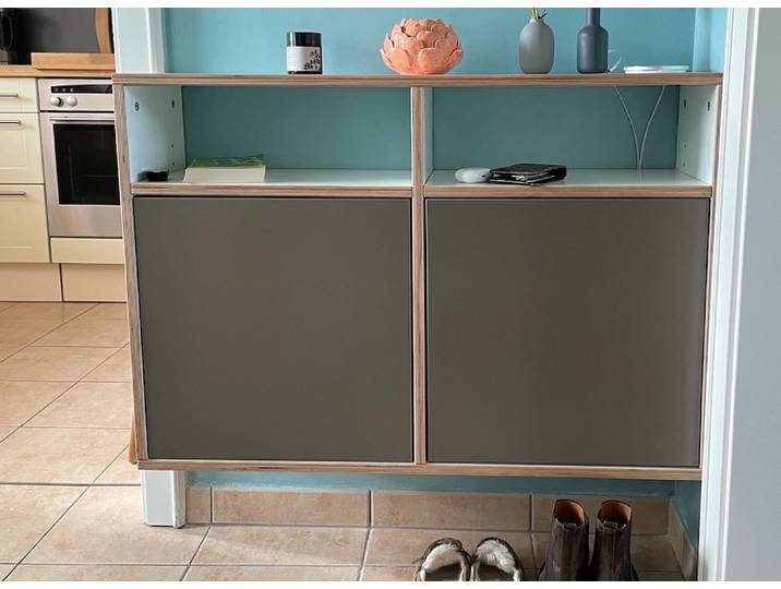 Hängesideboard – kostenlose Holzmuster Multiplex Multiplex Weiß