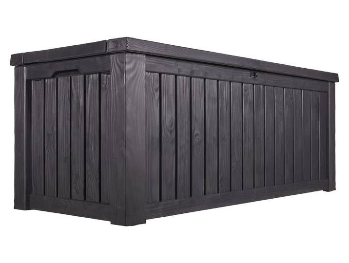 Keter Aufbewahrungsbox Rockwood Anthrazit 64.4 × 155 × 72.4 cm 570 l