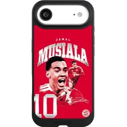 Nivocase Hülle für Apple iPhone Air Handyhülle NIVOcore Case Schwarz FC Bayern München FCB Jamal Musiala (Apple iPhone Air), Smartphone Hülle, Schwarz