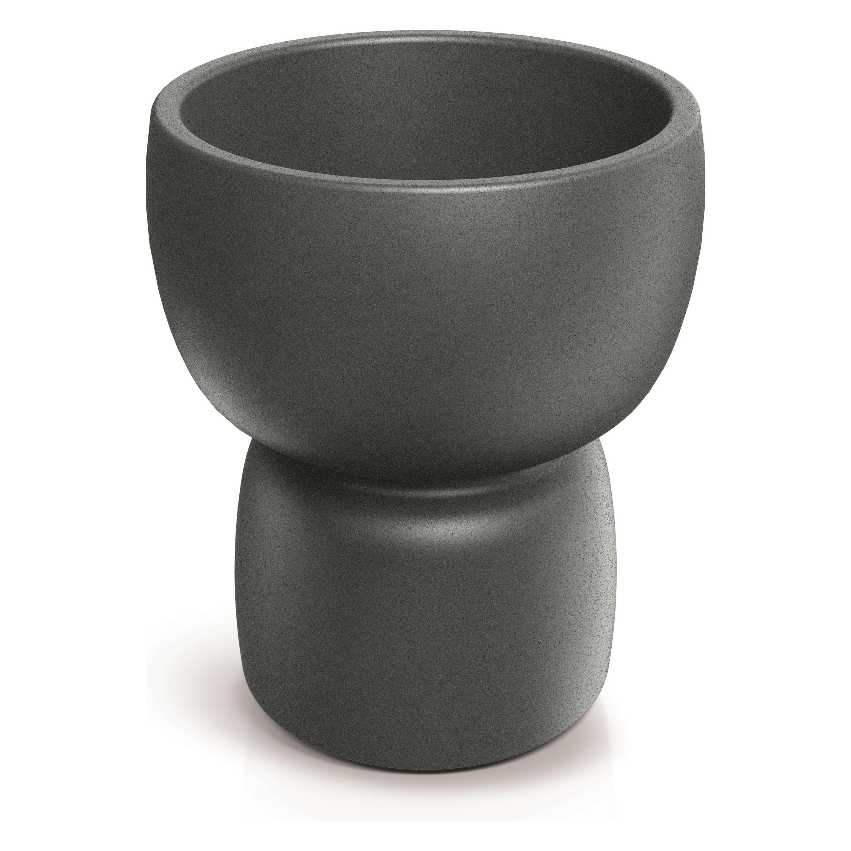 Prosperplast Flower pot DUALA ROUND, plastic, grey (47 x 55 cm) (TDR48-107GR)