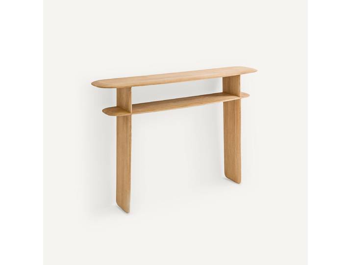 AM.PM Console murale en chêne massif, Iloss Beige