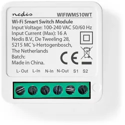 Nedis SmartLife-Einbaumodul - Schalter - 3680 W - Terminal Anschluß - App erhältlich für: Android / IOS