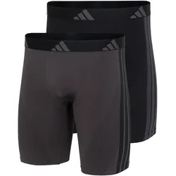 Tchibo - 2 adidas Active Seamless Long Boxershorts - Herren - Gr. S/4 - schwarz