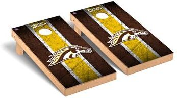 Skip's Garage Western Michigan Broncos Vintage Cornhole Board Set