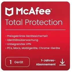McAfee Total Protection 2025 1 Gerät 1 Jahr Download