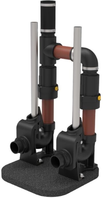 Jung Pumpen Easyfix 50 Duo JP51000 Einbauset für eine Doppelpumpanlage