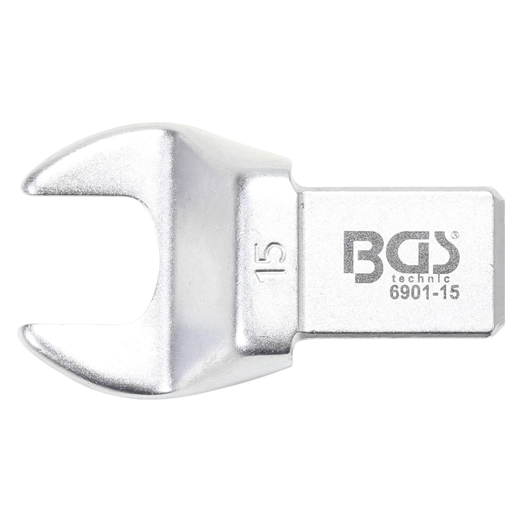 BGS Einsteck-Maulschlüssel 15 mm Aufnahme 14 x 18 mm (15 mm) (6901-15)