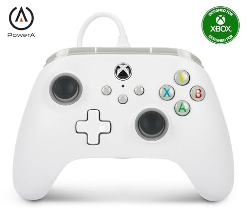 PowerA Bedrade Controller voor Xbox Series X|S, Xbox One en PC - Wit