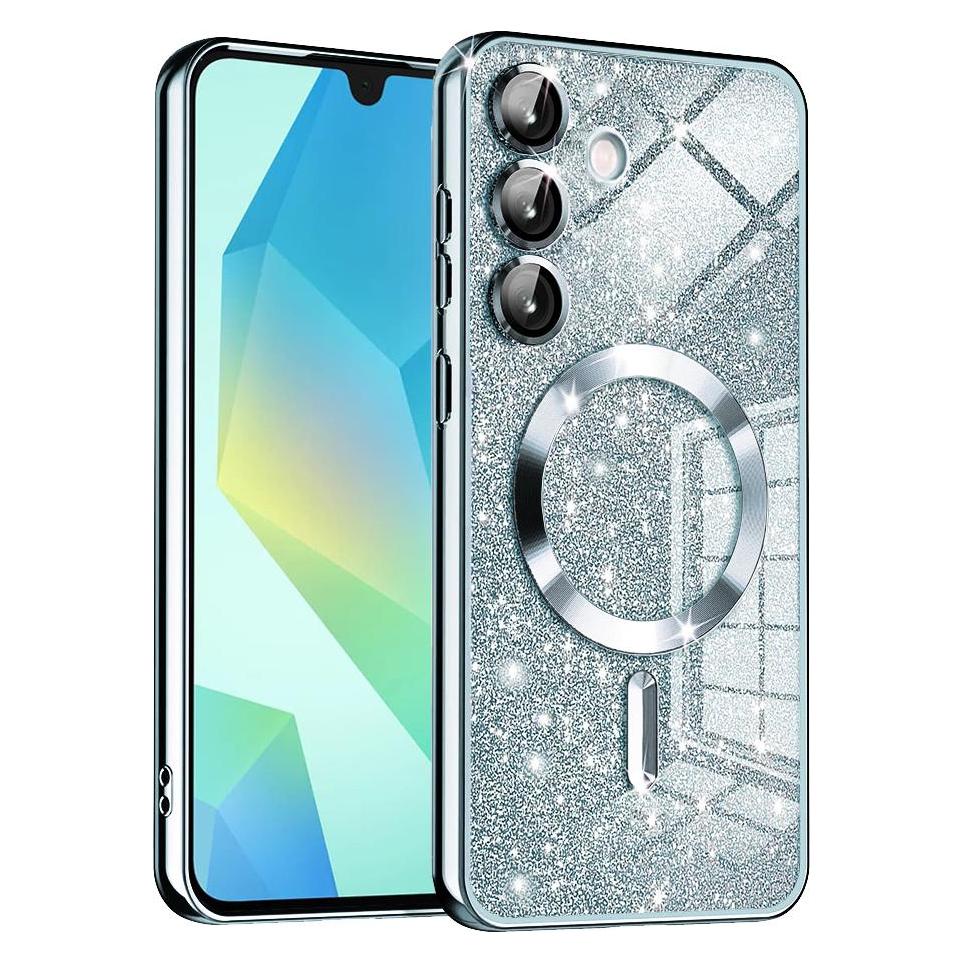 Techsuit - Luxury Glitter MagSafe - Samsung Galaxy A16 4G / A16 5G - Light Blue (Samsung Galaxy A16 5G) (56365093)