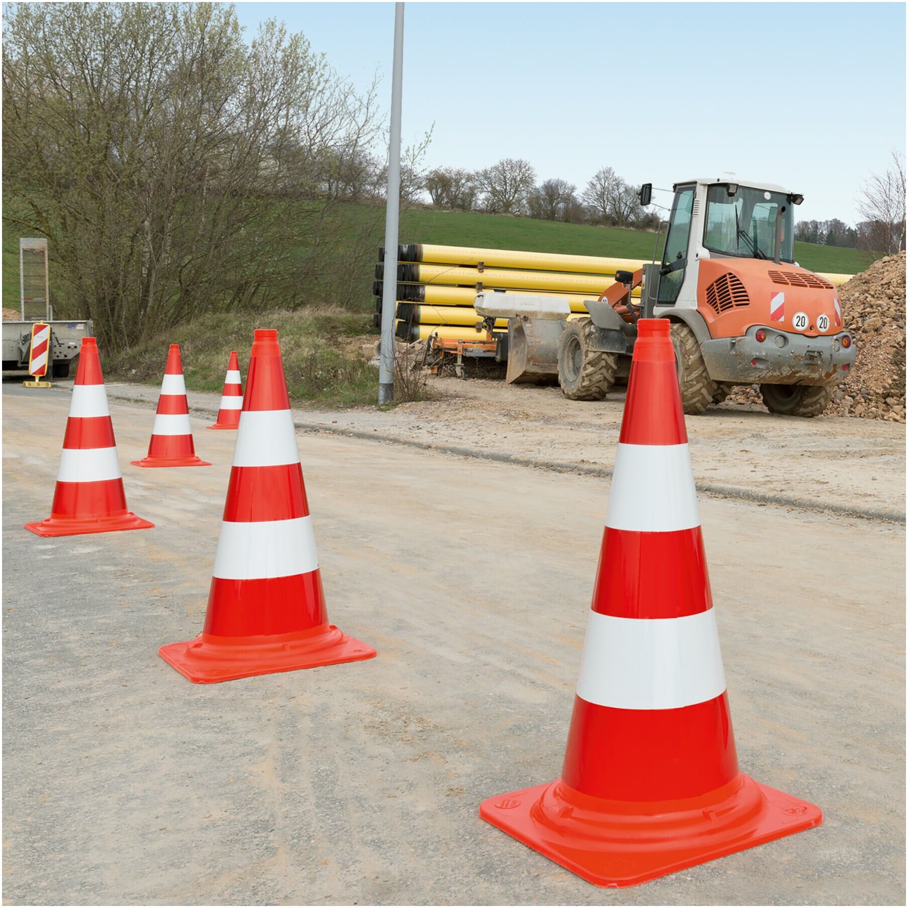 MORION Leitkegel EU PVC Höhe 750mm Folientyp A ; MORAVIA (353.24.250)