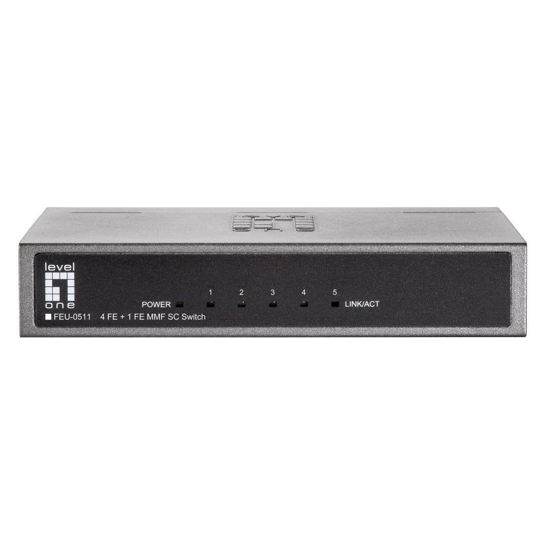 LevelOne FEU-0511: 4+1x Switch, 100Mbit/s (5 Ports) (530158)
